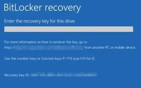 Bitlocker Recovery Key Prompt