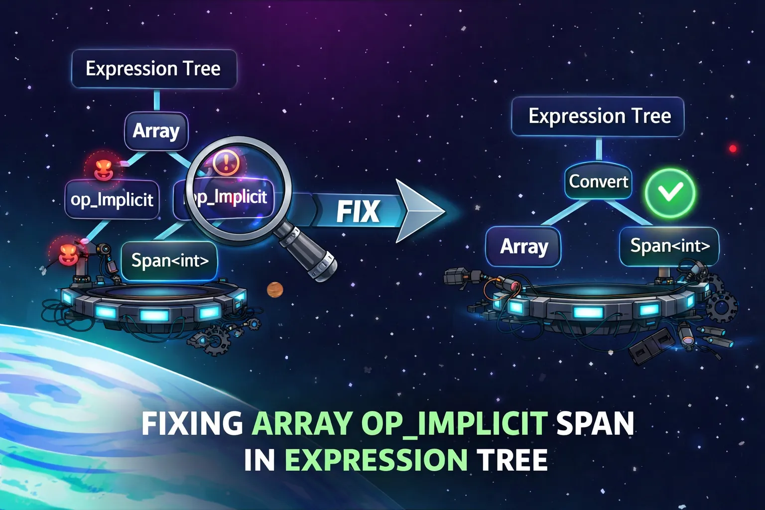 .NET Expression Tree fix
